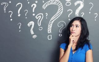 woman with question mark